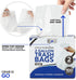 Stock Your Home 2 Gallon Unscented Small Garbage Bags, 100 Count, Leakproof, Versatile Usage
