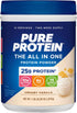 Pure Protein All-in-One Powder, Vanilla - Whey & Collagen, High Fiber, Non-GMO, Gluten-Free, 1.25lb