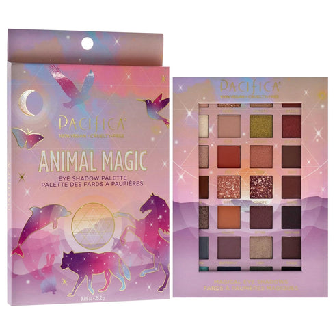 Pacifica Animal Magic Eyeshadow Palette – 28 Shades, Highly Pigmented, Talc-Free, Vegan & Cruelty-Free, 0.89 oz