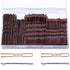 TsMADDTs 200PCS Bobby Pins, Brown U Shaped Hair Pins for Buns, with Storage Box, 2.4Inch and 2Inch