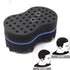 RioRand Hair Sponge Magic Barber Twist Curl Brush Sponge, Blue, 4.5 Inch (Pack of 1)