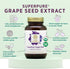Pure Synergy SuperPure Grape Seed Extract Capsules for Heart Health, Skin, and Healthy Aging Support, 60 Count