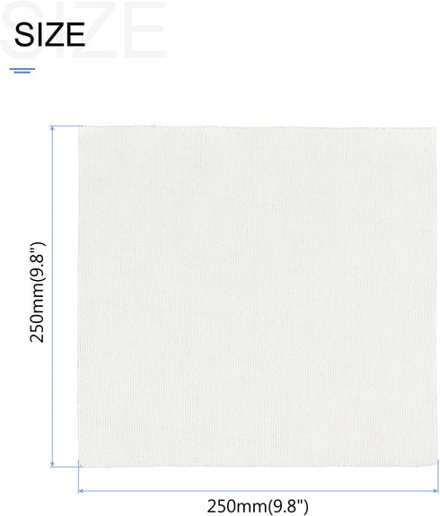 Cleanroom Wipes Lint-Free Wipes (9.8" x 9.8") 100pcs, Automotive Wipes Dustless Wipes Nonwoven Polyester Blend Wiping Cloth for Laboratory Electronics Printing and Industries, White