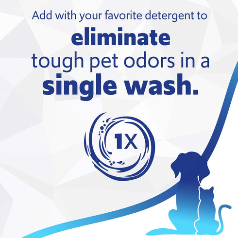 Febreze Laundry Detergent Additive for Pet Supplies, Maximum Strength, Fresh Scent, 98 fl oz