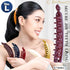 RC ROCHE ORNAMENT 6 Pcs Women's Premium Hair Plastic Banana Classic Clincher Strong Hold Ponytail Maker, Large Classic