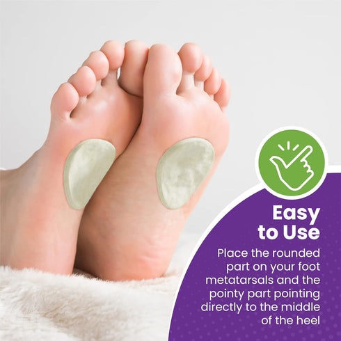 MARS WELLNESS Metatarsal Felt Foot Pad, 1/8" Thick - USA Made, 6 Pairs (12 Pieces)