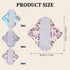 Nouysoc 6 7in PCS Reusable Incontinence Pads, Reusable Incontinence Pads for Women, Washable Waterproof Pads, Menstrual