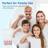 Packaged, (50-Pack) Disposable Toothbrushes with Toothpaste, Light Blue Toothbrush and Toothpaste, Individually