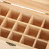 FILFEEL Essential Oil Wooden Box, 15 Slot Storage Case, Pine Wood Organizer Holder for Essential Oils, 18.2 x 11.5 x 9