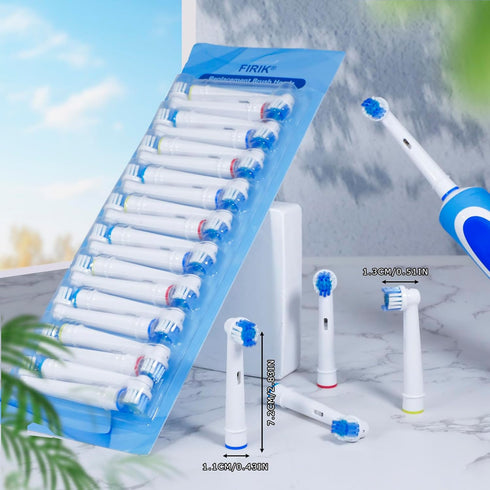 Electric Toothbrush Replacement Heads - 16 Pack Compatible Oral B Braun Brush Heads