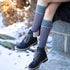 ja vie JAVIE 76% Merino Wool Compression Socks 15-20mmHg Seamless Toe for Men & Women