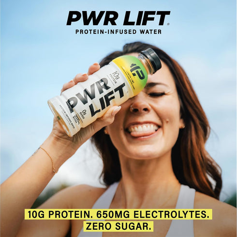 Whey Protein Water Sports Drink by PWR LIFT, Orange Mango, 10g Protein, Keto, Zero Sugar, 16.9oz (Pack of 12)