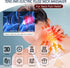 INSHUEY Neck Massager for Pain Relief with Heat Portable Electric Pulse Deep Tissue Trigger Point Cervical Massager