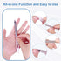 Nail Files for Natural Nails (6 Pack), Metal Nail File 5.5’’ Stainless Steel Thin Durable Nail Filer with Curved Sharp Pointed Tip Double Sided Manicure Pedicure Toenails Tools
