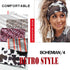 Olbye Boho Headbands for Women, Wide Turban Elastic Nonslip Hairbands for Workout Yoga Running (H- Leopard)