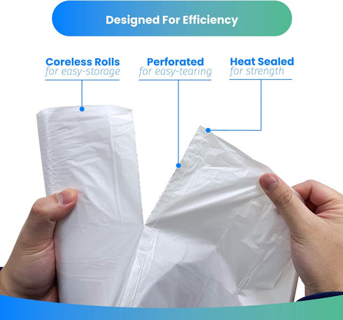 Reli. SuperValue 6-10 Gallon Trash Bags | 300 Count | Can Liners | Clear Multi-Use Garbage Bags by Reli.