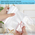 WADNGXM 3 100 Counts Gallon Small Clear Bathroom Trash Bags, Office Wastebasket Liners Garbage Bags for Restroom, Home