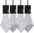 Eye Glass Clean Cloths, 2 Side Glasses Cleaner & Polishing Kit, Microfiber Cleaning Cloth for Glasses, Pack of 4