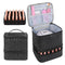 Nail Polish Storage Organizer, Double Layer Gel Nail Polish Bag for 30 Bottles, Travel Case for Manicure Supplies