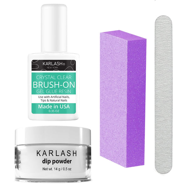Karlash Nail Repair Kit for Broken Cracked Split Nails - Emergency Easy Quick Fix (Crystal Clear)