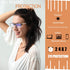 FONHCOO Clip-on Blue Light Blocking Glasses - Night Driving Sunglasses 2 Pack, Lens over Prescription Glasses for Women