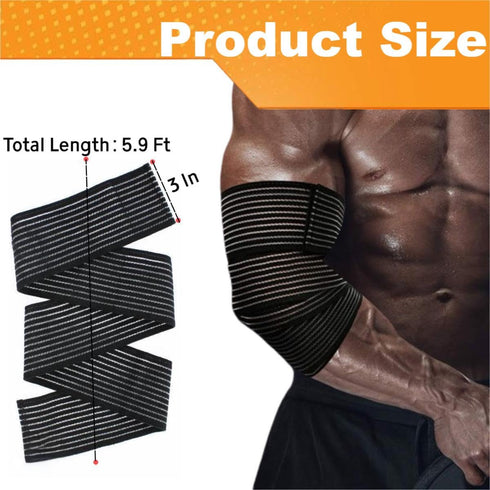 Adjustable Elastic Knee Wrap Compression Bandage Brace Support for Joint Pain Relief, Squat, Basketball, Running