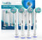 Compatible Oral B Braun Criss-Cross Replacement Heads for Electric Toothbrushes, 8-Pack