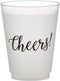 Santa Barbara Design Studio 16-Ounce Wedding Party Cups, 8-Count Reusable BPA-Free Plastic Frost, Cheers