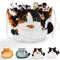 Openhaha Drawstring Travel Organizer - Cat Gift Cosmetic Pouch, Lay Flat Makeup Bag for Cat Lovers
