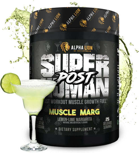 Alpha Lion Superhuman Post Workout Powder, Muscle Builder Drink for Lean Muscle Growth, Strength & Volume, 25 Servings