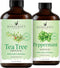 Handcraft Blends Pure & Fresh Set: Peppermint and Tea Tree Essential Oils