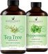 Handcraft Blends Pure & Fresh Set: Peppermint and Tea Tree Essential Oils