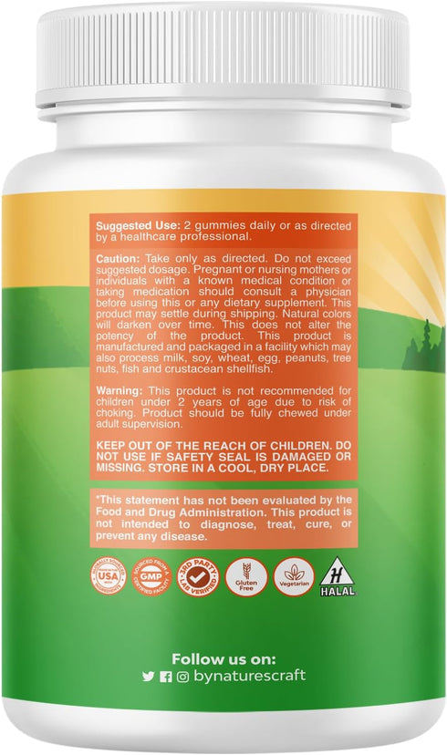 Plant Based Kids Multivitamin Gummies - Multivitamin for Kids Immunity Support Gummies with Vitamins A C D3 E B and Zinc Gelatin and Gluten Free Non-GMO Kids Vitamins Gummy Multivitamin Formula 180ct
