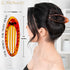 RC ROCHE ORNAMENT 6 Pcs Lay Flat Claw Hair Clips - Women Curved Side Opening Slide Comb Strong Hold No Slip Grip