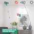 JEHONN Wall Cleaner Mop with Long Handle 82 Inches, 3-in-1 Duster with 6 Replacement Microfiber Pads for Walls