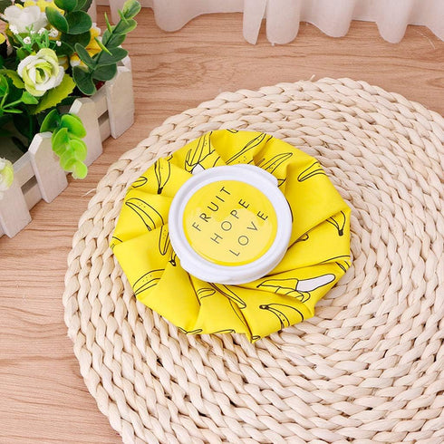 Tebatu 450ml Small Round Hot Water Bottle Bag Winter Relaxing Heat Therapy Warmer
