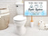 Septic Tank Sign for Toilet ¦ Septic System Signs for Bathroom | A Fun Novelty Adhesive Septic Sign for Bathroom | Septic Tank Bathroom Sign ¦ Sticky Bathroom Septic Sign ¦ Novelty WC Septic Sign by OriginDesigned