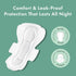 Rael Pads for Women, Organic Cotton Cover - Heavy Absorbency, Feminine Care, Ultra Thin, Sanitary Napkins with Wings