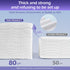 100 Count Disposable Face Towel, Soft Cotton Dry Wipes for Washing, Cleansing, and Makeup Removal