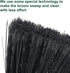 Heavy Duty Broom: Indoor Outdoor Commercial Broom with 50 inches Long Handle, Perfect for Home, Kitchen, Office, Black