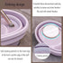 Makeup Brush Cleaner Mat, 3 in 1 Foldable Silicone Scrubber for Cleaning, Organizer and Upside Down Drying