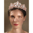 Rose Gold Tiara Wedding Tiaras and Crowns for Women - Rhinestone Queen Tiara for Bridal Party