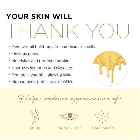 AZURE 24K Gold Firming Peel Off Face Mask, Anti-Aging, Illuminating, with Hyaluronic Acid and Collagen, 150mL