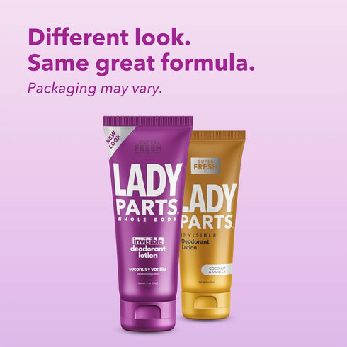 Super Fresh Lady Parts Deodorant for Women - Full Body & Private Parts - INVISIBLE CREAM, Aluminum Free, 4oz