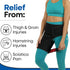 Hip Brace Thigh Compression Sleeve for Sciatica Pain Relief, Hamstring & Groin Compression Sleeve Wrap