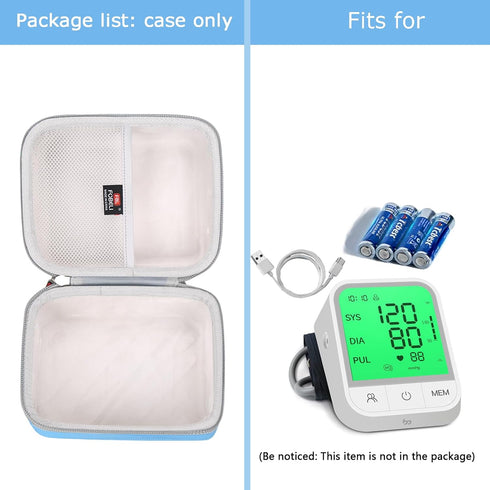 Carrying Case Compatible with Femometer/Invaxe/Alcedo Automatic Blood Pressure Monitor, Hard Protective Storage Bag