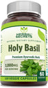 Herbal Secrets Holy Basil Supplement, 1000 Mg Per Serving, 120 Veggie Capsules, Non-GMO