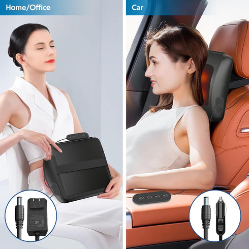 Back Massager with Heat, Shiatsu Neck and Back Massager Pillow for Deep Tissue Muscle Relief, for Women and Men