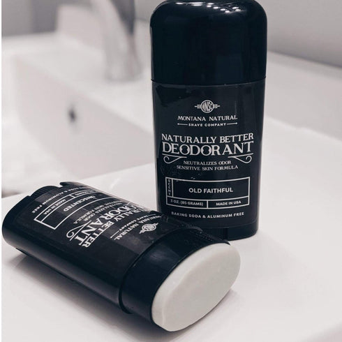 MNSC Old Faithful Deodorant - Magnesium & Activated Charcoal, Sensitive Skin Formula, Aluminum-Free, Plant-Derived