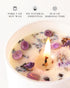 Set 4 Pack 28 oz 200 AOOVOO Lavender Candles for Women - Candles for Home Scented, Aromatherapy Candle with Crystals
